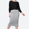 Clothing eb&ive Skirts | Studio Jersey Skirt - Gray