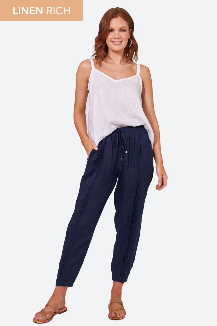 Clothing eb&ive Pants | La Vie Pintuck Pant - Sapphire