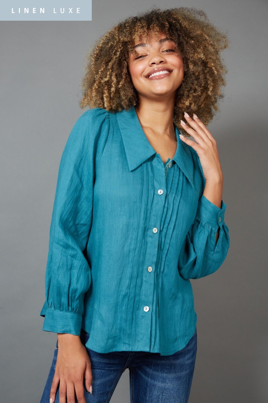 Clothing eb&ive Blouses | Diaz Blouse - Teal