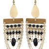 Accessories eb&ive Earrings | Tullah Drop Earring - Brass Bead