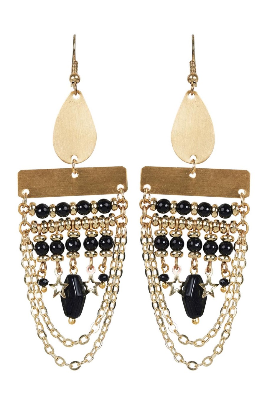 Accessories eb&ive Earrings | Tullah Drop Earring - Brass Bead