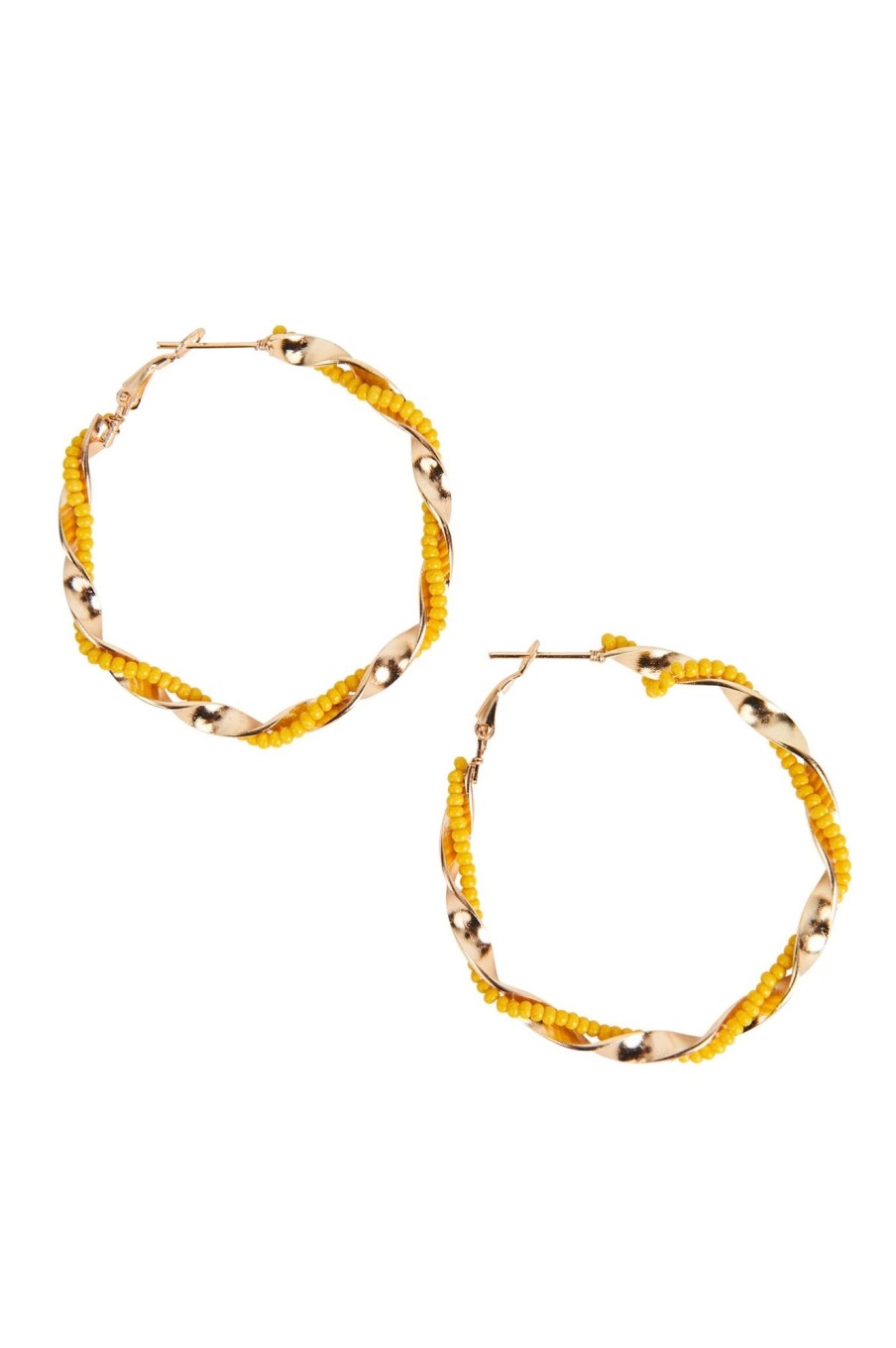 Accessories eb&ive Earrings | Mimosa Twist Hoop - Honeycomb