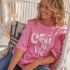 Clothing eb&ive T-Shirts | C'Est La Vie Tshirt - Candy