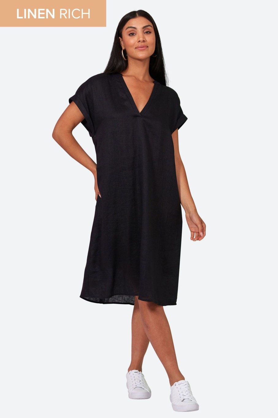 Clothing eb&ive Short Dresses | Studio Dress - Ebony