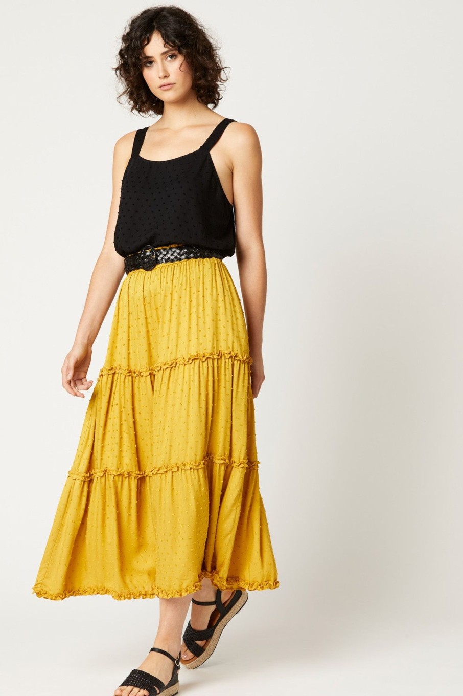 Clothing eb&ive Skirts | Jungle Maxi Skirt - Maize