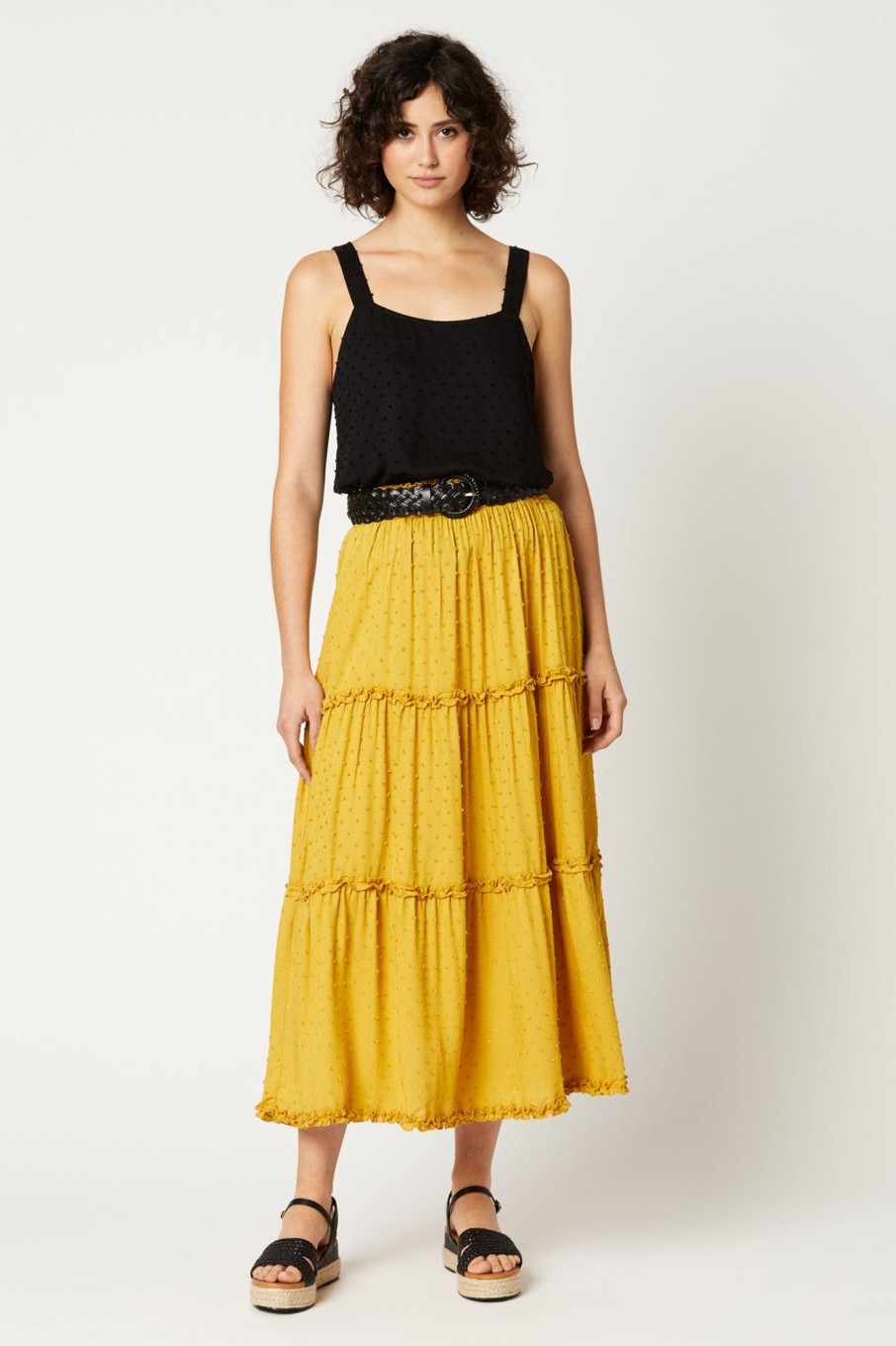 Clothing eb&ive Skirts | Jungle Maxi Skirt - Maize