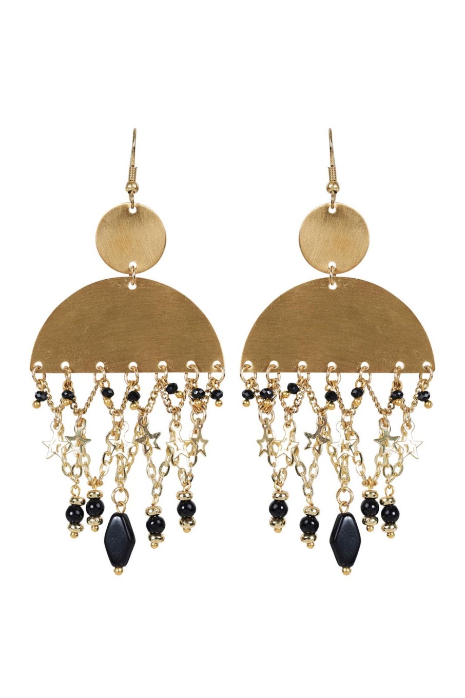 Accessories eb&ive Earrings | Tullah Drop Earring - Brass Stars