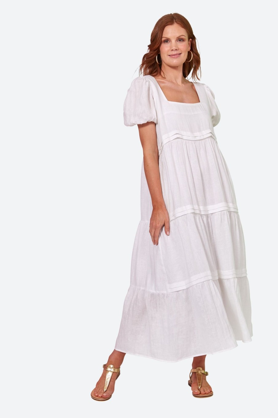 Clothing eb&ive Maxi Dresses | La Vie Pintuck Maxi - Blanc