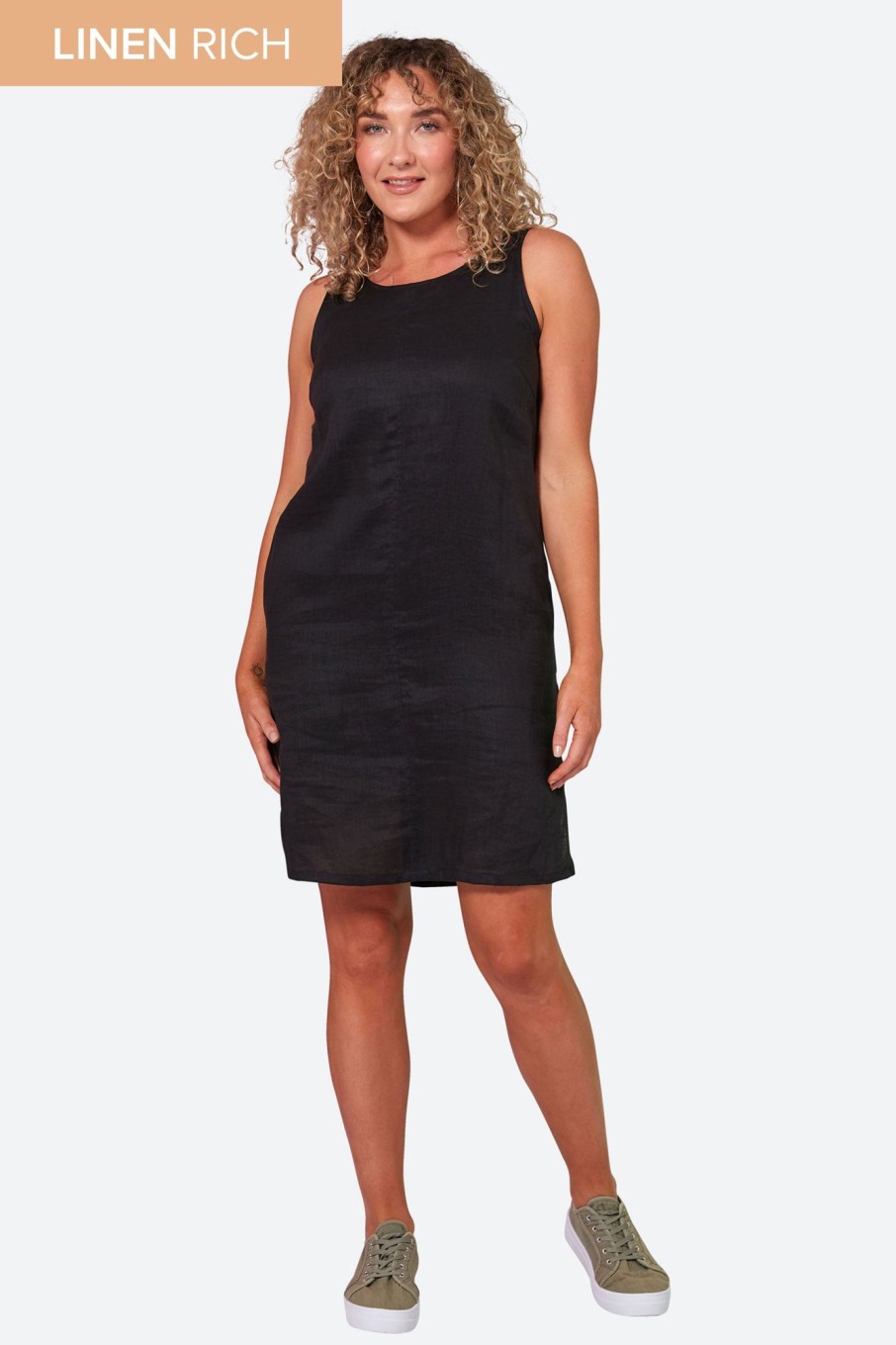 Clothing eb&ive Short Dresses | Studio Midi Dress - Ebony