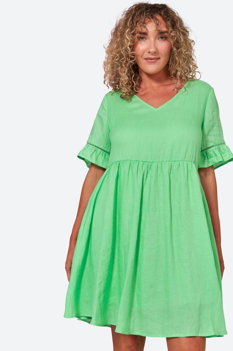 Clothing eb&ive Short Dresses | La Vie Dress - Kiwi