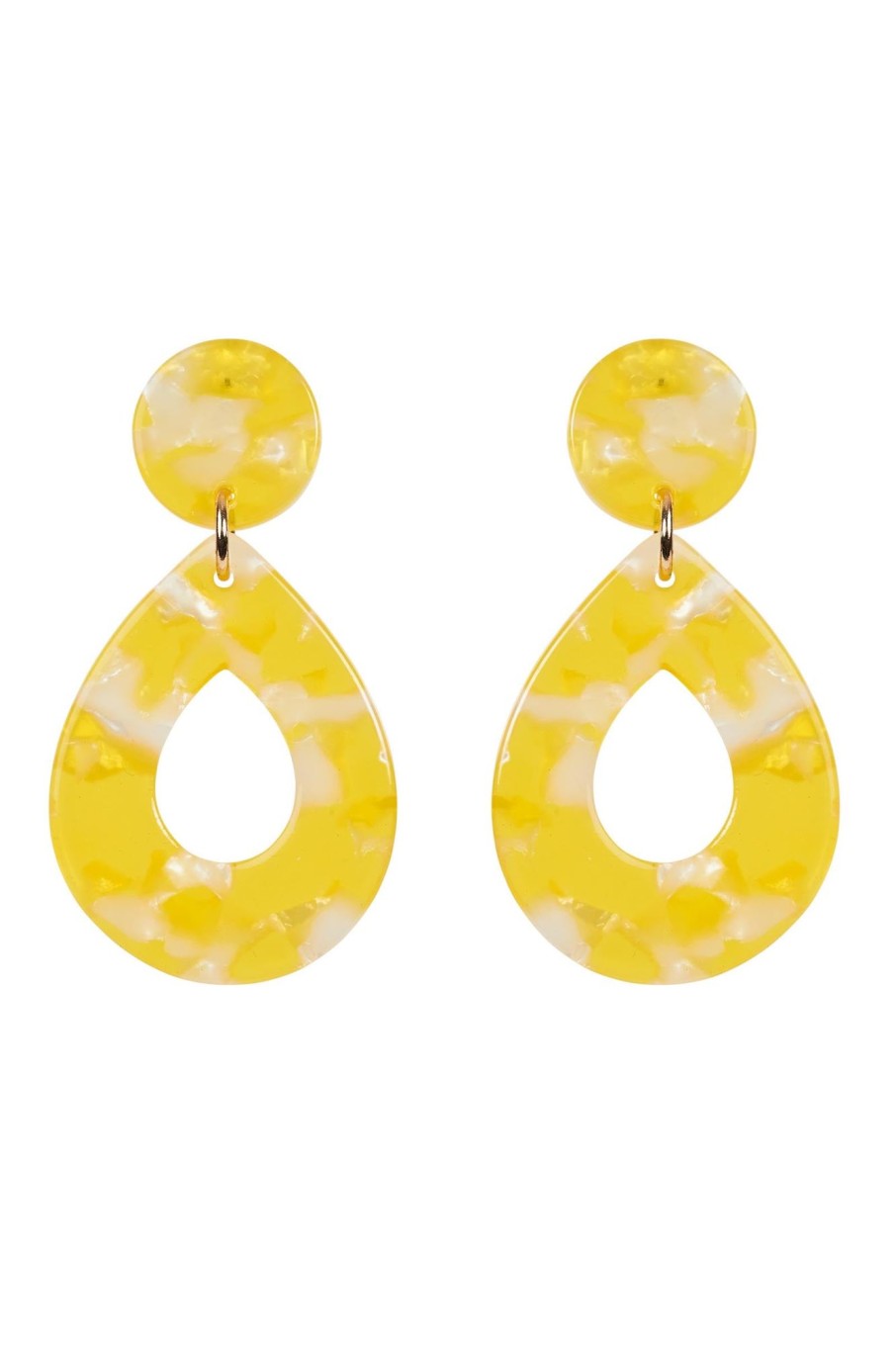 Accessories eb&ive Earrings | Te Amo Teardrop Earring - Lemon