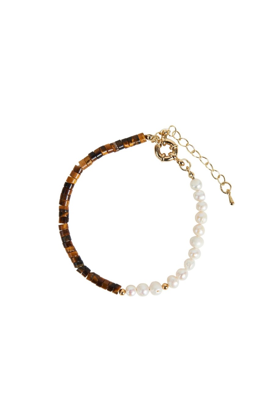 Accessories eb&ive Bracelets & Bangles | Plumeria Pearl Bracelet - Mocha