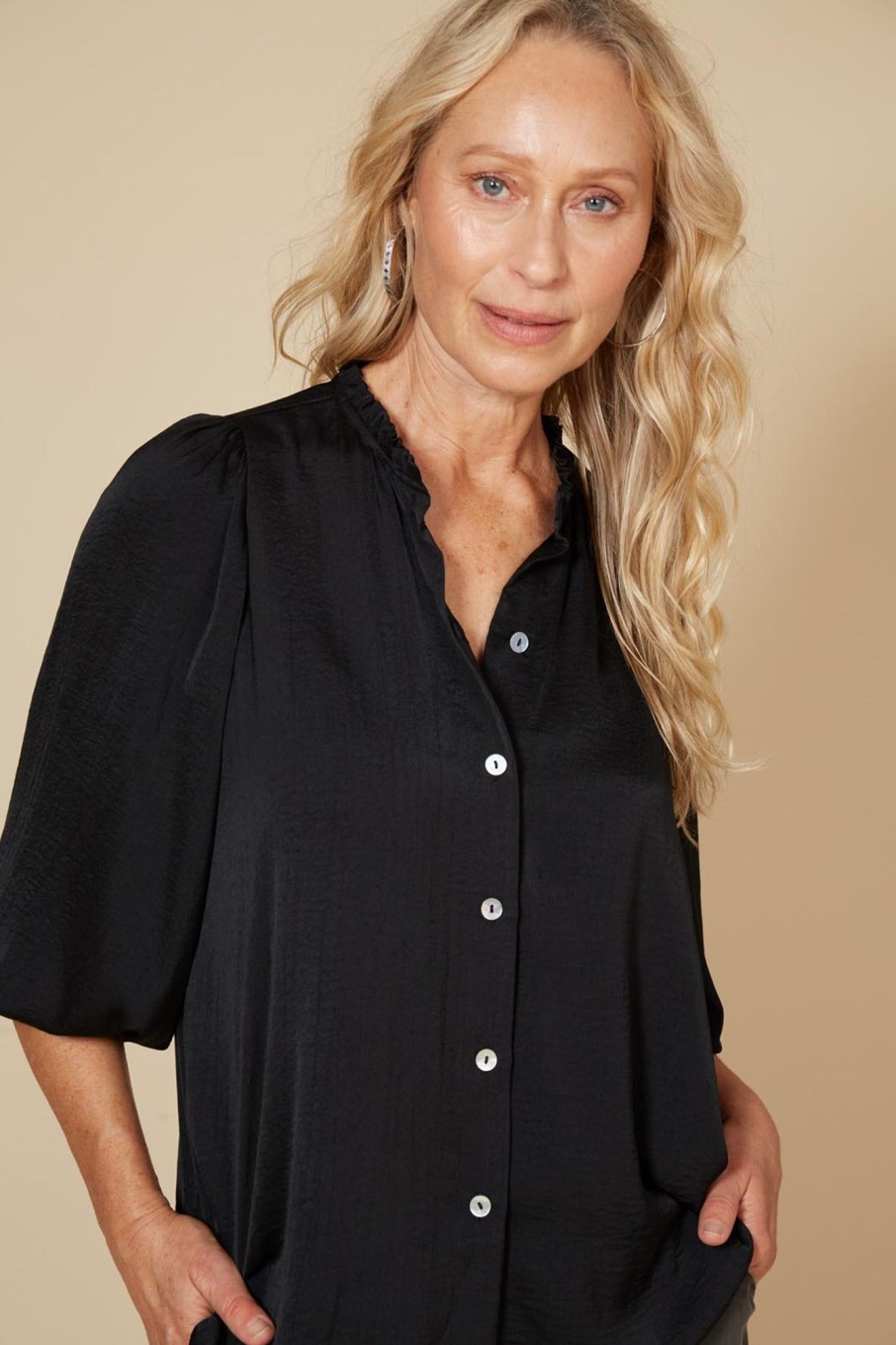 Clothing eb&ive Blouses | Winona Blouse - Ebony